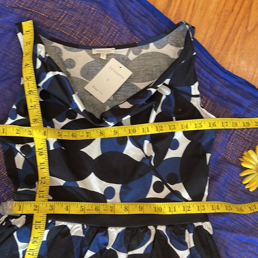 🌺 WESTON 4 ANTHROPOLOGIE; BNWT & RARE Beautiful Nightblue Dress in Misses Sz S! - Picture 13 of 14